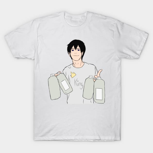 Kageyama Tobio with Milk T-Shirt by Sophprano